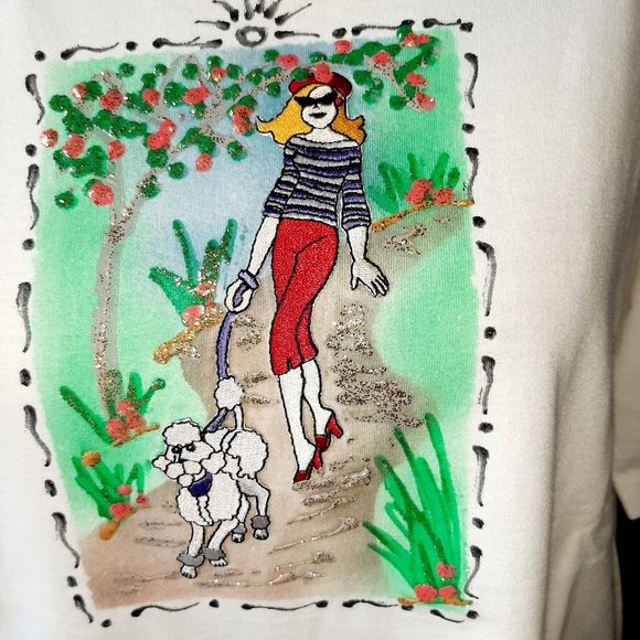 Get Lucky USA Tops - HAND PAINTED VTG GRAPHIC TEE SHIRT